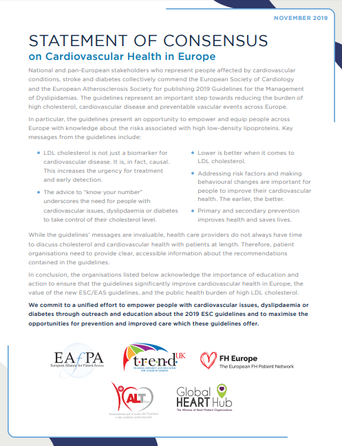 Statement of Consensus on Cardiovascular Health in Europe